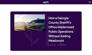 Preview of the Georgia County Sheriff Case Study