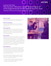 Preview of the Large Financial Services Company Case Study