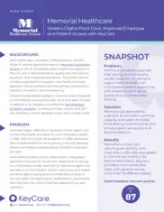 Preview of the Memorial Healthcare System Case Study