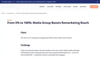 Preview of the U.S. Media Group Case Study