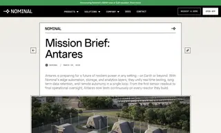 Preview of the Antares Case Study