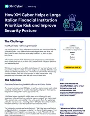 Preview of the Large Italian Financial Services Firm Case Study