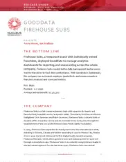 Preview of the Firehouse Subs Case Study