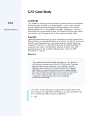 Preview of the CAS Case Study