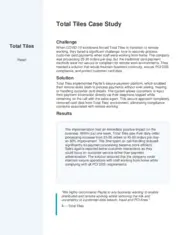 Preview of the Total Tiles Case Study