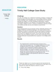 Preview of the Trinity Hall College Case Study