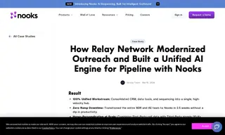 Preview of the Relay Network Case Study