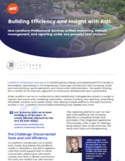 Preview of the Landform Professional Services Case Study