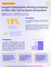 Preview of the Largest Independent Moving Company Case Study