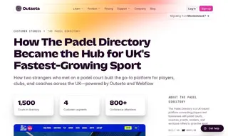 Preview of the The Padel Directory Case Study