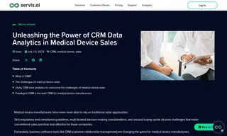 Preview of the Medical Device Manufacturer Case Study