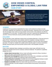 Preview of the Global Law Firm Case Study