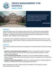 Preview of the Large Secondary School Case Study