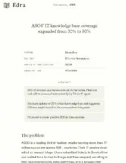 Preview of the ASOS Case Study