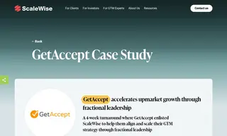 Preview of the GetAccept Case Study