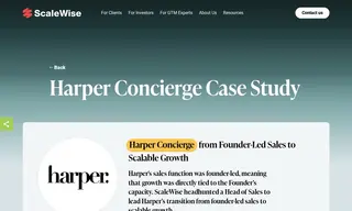 Preview of the Harper Concierge Case Study