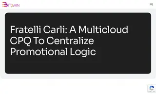 Preview of the Fratelli Carli Case Study