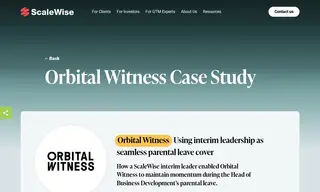 Preview of the Orbital Witness Case Study
