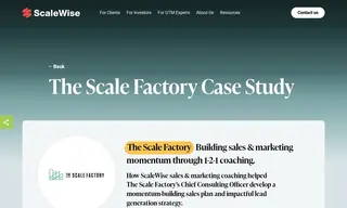 Preview of the The Scale Factory Case Study
