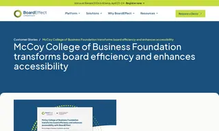 Preview of the McCoy College of Business Foundation Case Study