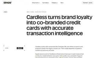 Preview of the Cardless Case Study
