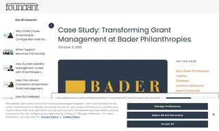 Preview of the Bader Philanthropies Case Study