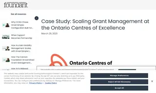 Preview of the Ontario Centres of Excellence Case Study