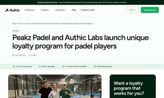 Preview of the Peakz Padel Case Study