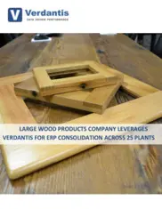 Preview of the Large Wood Products Company Case Study
