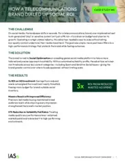 Preview of the Large Telecommunications Company Case Study