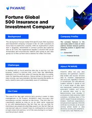 Preview of the Fortune 500 Insurance and Investment Company Case Study