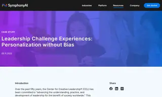 Preview of the Center for Creative Leadership® (CCL) Case Study