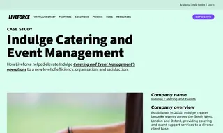 Preview of the Indulge Catering and Event Management Case Study