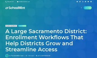Preview of the Large Sacramento District Case Study