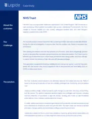 Preview of the NHS Trust Case Study