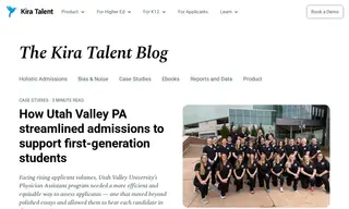 Preview of the Utah Valley PA Case Study