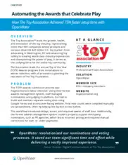 Preview of the The Toy Association Case Study