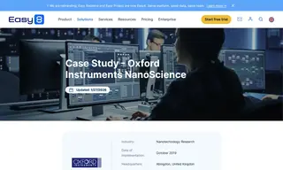 Preview of the Oxford Instruments Case Study