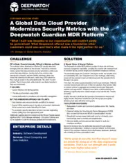 Preview of the Global Data Cloud Provider Case Study