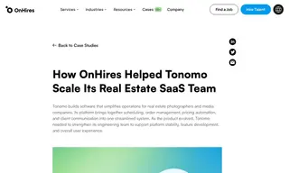 Preview of the Tonomo Case Study