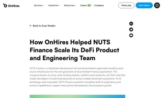 Preview of the NUTS Finance Case Study