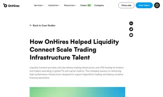 Preview of the Liquidity Connect Case Study