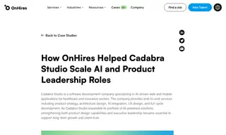 Preview of the Cadabra Studio Case Study