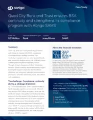 Preview of the Quad City Bank and Trust Case Study