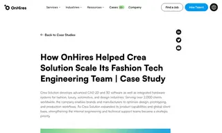 Preview of the Crea Solution Case Study