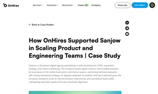 Preview of the Sanjow Case Study