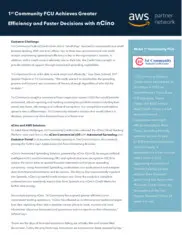 Preview of the 1st Community Federal Credit Union Case Study