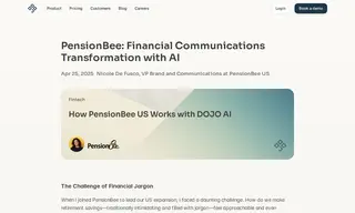 Preview of the PensionBee US Case Study