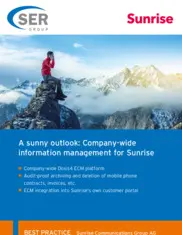 Preview of the Sunrise Communications AG Case Study
