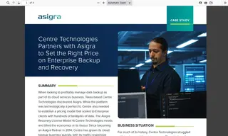 Preview of the Centre Technologies Case Study